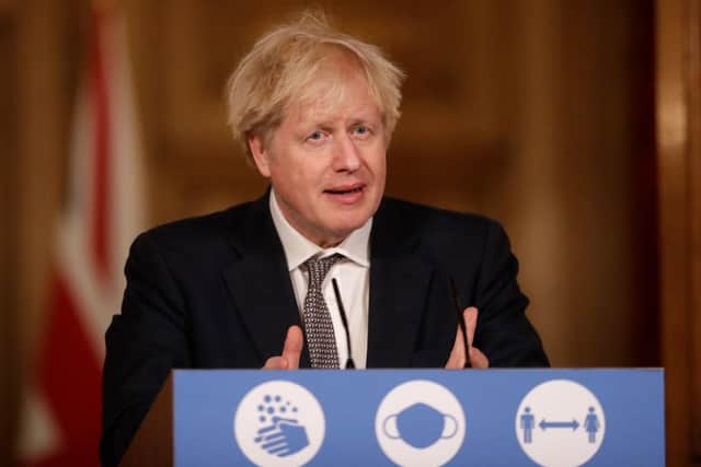 It comes as Prime Minister Boris Johnson announced that from Sunday areas in the South East currently in Tier 3 will be moved into a new Tier 4 – effectively returning to the lockdown rules of November. (Photo by Matt Dunham - WPA Pool/Getty Images)