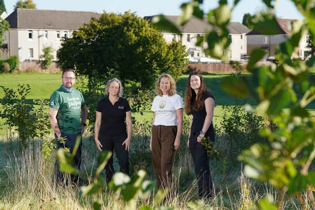 BP project director Tom Hudson joins Clyde Climate Forest director Chris Stark, Future Woodlands Scotland's Shireen Chambers, and Clyde Climate Forest'svilunteer co-ordinator Laura Salvage to promote the Urban Forestry Fund (Picture: Submitted)
