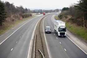 The slip road for Larbert on the M876 will be closed overnight in October so the area's power network can be upgraded. Picture: Michael Gillen.
