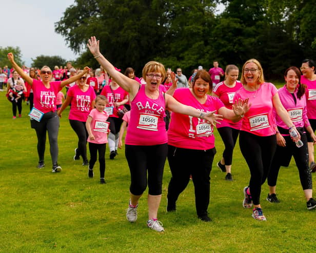 Race for Life returns to Callendar Park on Sunday.  Pic: Scott Louden