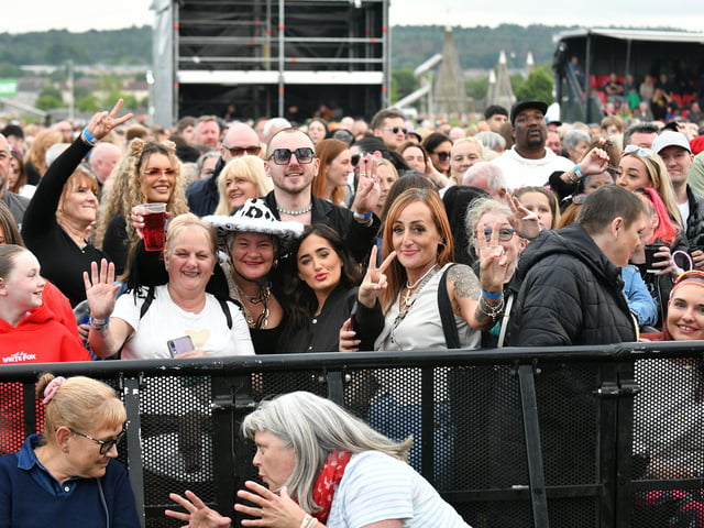 UB40 featuring Ali Campbell drew in the crowds on Friday.