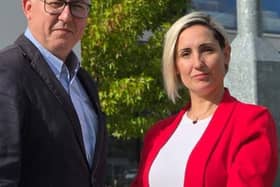 Labour's Falkirk West candidate, Paul Godzik and Cllr Siobhan Paterson
