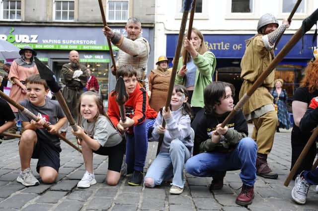 Youngsters get involved at Saturday's Battle of Falkirk commemoration