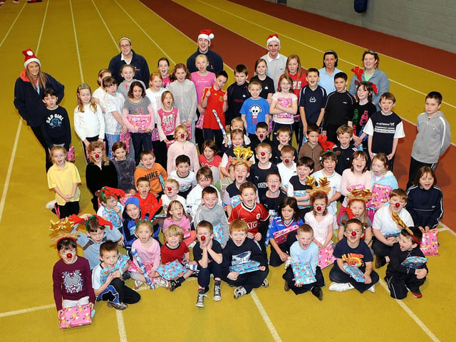 Grangemouth Stadium. Athletics Christmas festival. Christmas Startrack, 2008