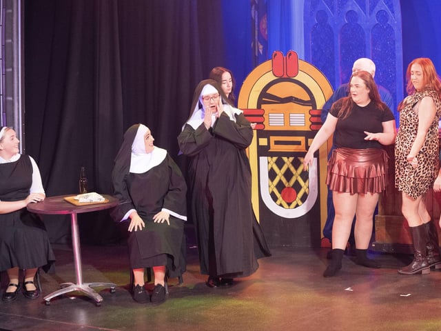 Deloris - aka Sister Mary Clarence - leads two of the other sisters astray.