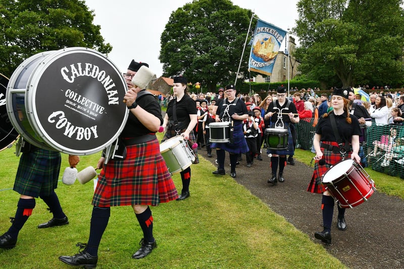 The first arrivals in the Glebe Park.
