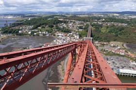The view from the platform looking down to North Queensferry (Pic: Fife Free Press)
