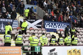 Falkirk fans during the Scottish League One match between Dunfermline Athletic and Falkirk at East End Park earlier this campaign (Photo: Dave Johnston)