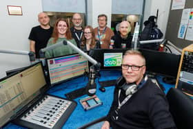 Radio Royal DJ Lee Tait and some of the team of staff and volunteers are now reaching a bigger audience after going digital
(Picture: Mark Ferguson, National World)