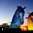 The Kelpies have been charming visitors for the last ten years. Pic: Michael Gillen