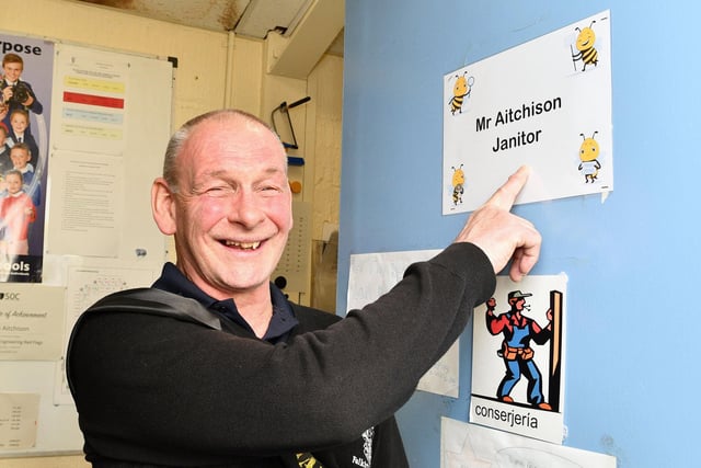Iain was the janitor at Carronshore Primary School for 21 years