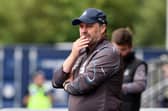 Falkirk assistant manager Paul Smith on the touchline last weekend during the Bairns' 2-0 win over Hearts (Photo: Michael Gillen)