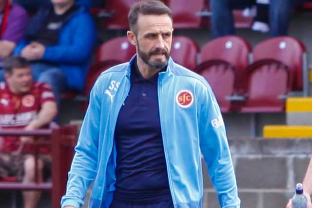 Stephen Swift watching Stenhousemuir play Elgin City last month (Photo: Scott Louden)