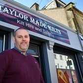 Taylor Made Kilts owner Glenn Somerville is organising a wedding fayre in the Dobbie Hall