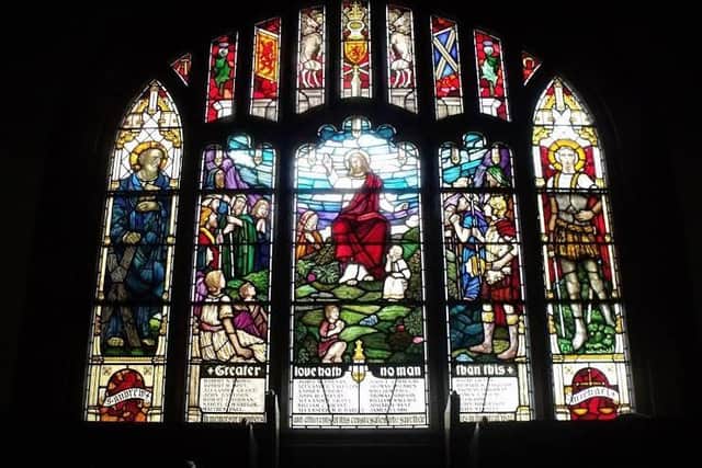 War Memorial Window in St Andrews Church, Bo'ness