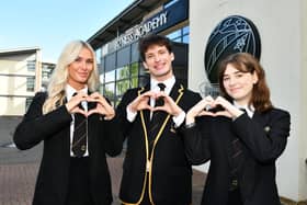 Eva Miller-Watt,18, is doing an off-shore apprenticeship in Aberdeen,  Máté Novák, 17, will study medicine in Edinburgh and Morven Nash, 18, will be studying photography in Glasgow. Pic: Michael Gillen