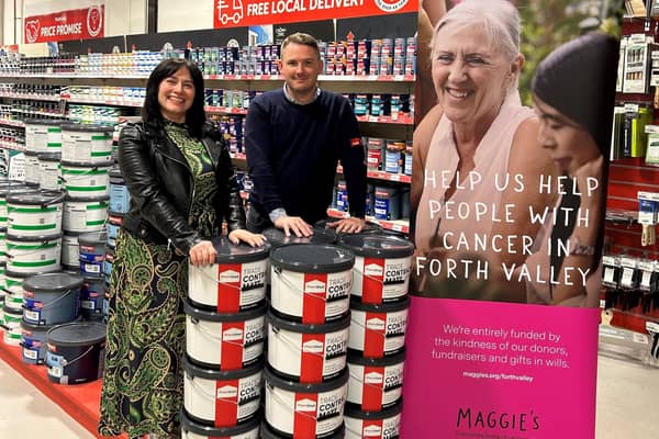 The Paint Shed is the latest corporate partner for Maggie's Forth Valley. Pic: Contributed