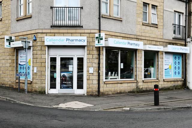 Former Lloyd's Pharmacy in Main Street, Camelon is now run as Callendar Pharmacy. Pic: Michael Gillen