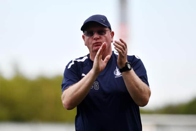 Falkirk manager John McGlynn was delighted with his side's display (Photos: Michael Gillen)
