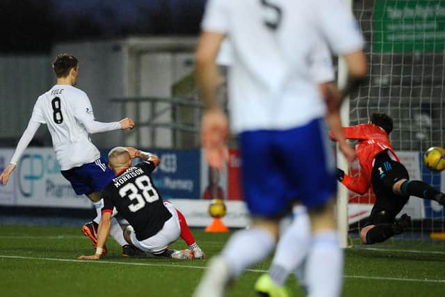 GOAL FALKIRK! Callumn Morrison opens the scoring.