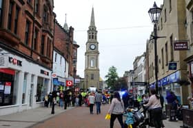 Falkirk's HSBC branch in High Street is closing for good. Picture: Michael Gillen.
