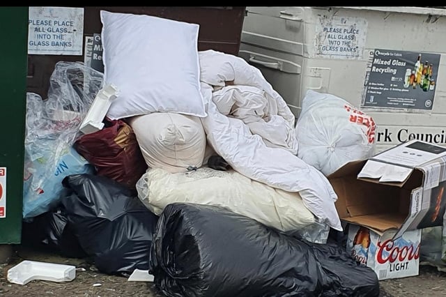 The communal recycling bins in Ochil View had become a real dumping ground according to residents