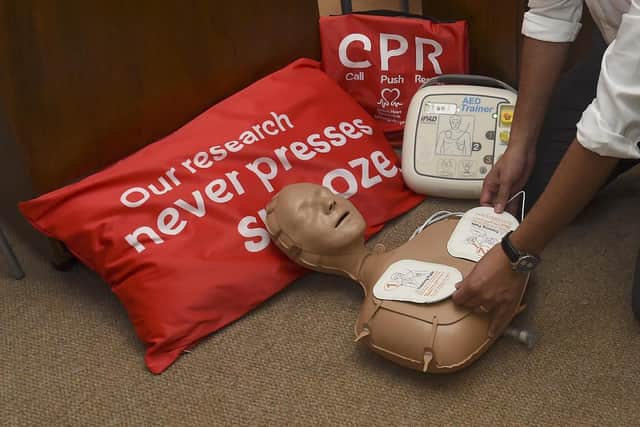 A Stenhousemuir-based defibrillator almost had to be used twice within the space of 12 hours. Picture: Lisa Ferguson.