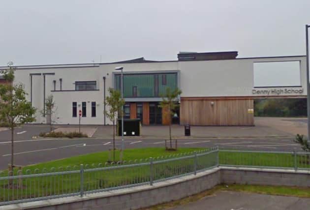 Denny High School is one of two locations in the town that Falkirk Council is looking at as a potential site for new leisure facilities. (Pic: Google Maps)