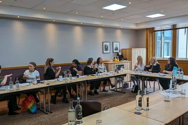 Forth Valley Sensory Centre team members give Dunblane Hydro staff the skill they need to cater to people with hearing loss (PIcture: Submitted)