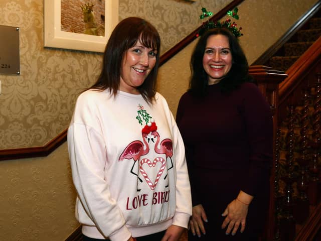 Lisa Brown, spa manager at the Macdonald Inchyra, and Cristina Pouso, Maggie's Forth Valley fundraising manager