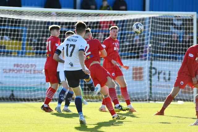 21-10-2023. Picture Michael Gillen. STIRLING. Forthbank Stadium. Stirling Albion v Falkirk FC. Season 2023 - 2024. Matchday 10. SPFL cinch League One.:Stirling Albion v Falkirk (Photo: Michael Gillen)