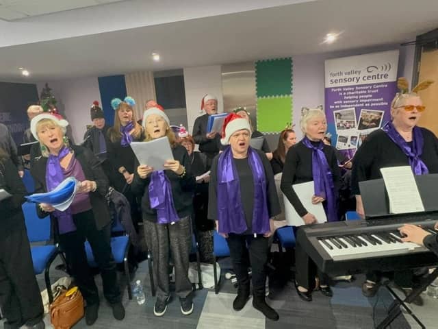 Forth Valley Sensory Centre members sing out for Christmas time
(Picture: Submitted)