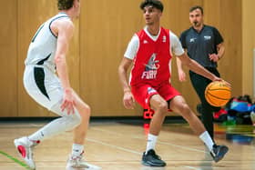 Falkirk Fury's Ammar Mohammed in action against Glasgow University (Photo: Gary Smith)
