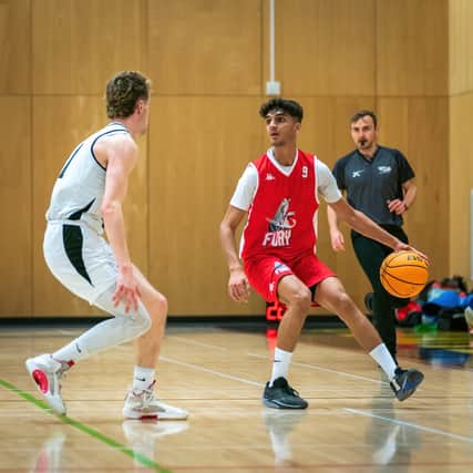 Falkirk Fury's Ammar Mohammed in action against Glasgow University (Photo: Gary Smith)