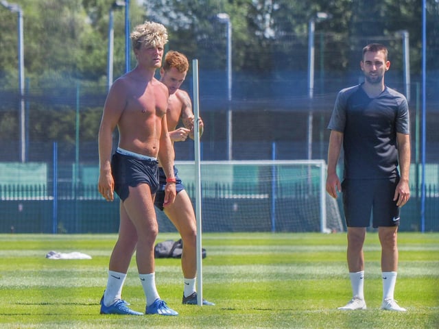 From left: Cameron McGeehan, Tom Naylor and Ben Close. Picture: Habibur Rahman