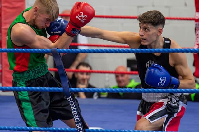 Sparta Boxing Club’s Taylor Black was a Boxing Scotland Elite Development Championship title winner over the weekend (Photo: Eindp Sports Photography)