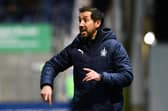 Falkirk head coach Martin Rennie gestures on the touchline (Picture: Michael Gillen)