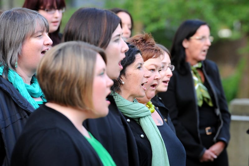 Sing Forth Community Choir entertained.