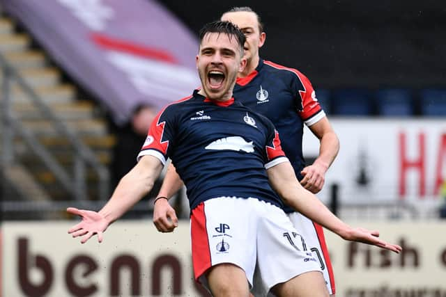 17-02-2024. Picture Michael Gillen. FALKIRK. Falkirk Stadium. Falkirk FC v Hamilton Academical FC. Season 2023 - 2024. Matchday 23. SPFL cinch League One.:.