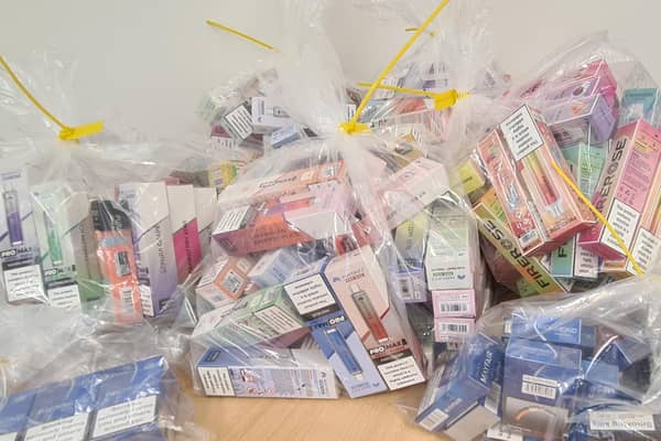 West Lothian Council's Trading Standards team has seized hundreds of illegal and potentially dangerous vapes.