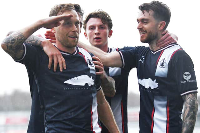 Scott Arfield has scored eight goals in nine games since rejoining Falkirk (Pic by Michael Gillen)