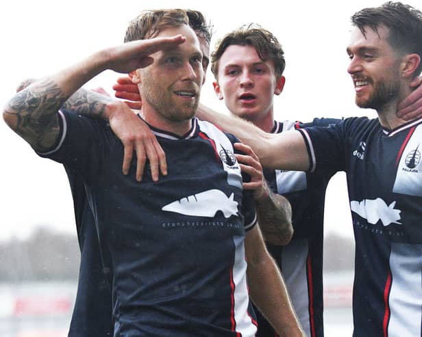 Scott Arfield has scored eight goals in nine games since rejoining Falkirk (Pic by Michael Gillen)