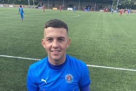 Jamie McVey has impressed since joining from Albion Rovers (Pic: Bo'ness Athletic)