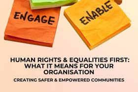 Notes suggesting themes of empowerment and community