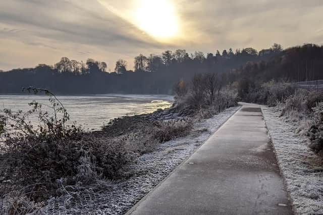 Bo’ness foreshore is part of the John Muir Way path.