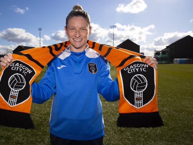 Leanne Ross is unveiled as Glasgow City's new head coach (Photo: Alan Harvey/SNS Group)