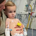 Odin, 2, is continue to battle through his serious heart condition and regular visits to hospital in Glasgow and Newcastle (Picture: Submitted)