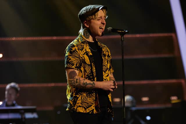 Craig Eddie impressed the judges, including Anne-Marie, to progress to the next stage of The Voice. Picture: Rachel Joseph/ITV.