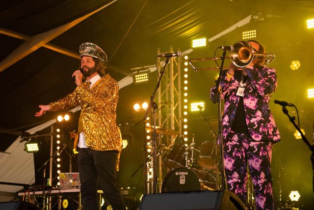 Colonel Mustard & The Dijon 5 headlined the opening night of Capers In Cannich - the first music festival to be staged in Scotland since lockdown (Pic: Paul Mitchell/Wildman Media)