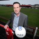 John Sludden pictured when he took over as Camelon Juniors FC manager in 2014. Picture: Alan Murray.